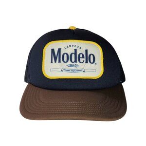 Modelo Cerveza Beer Trucker Hat Cap Adult One Size Snapback Mesh Blue Patch